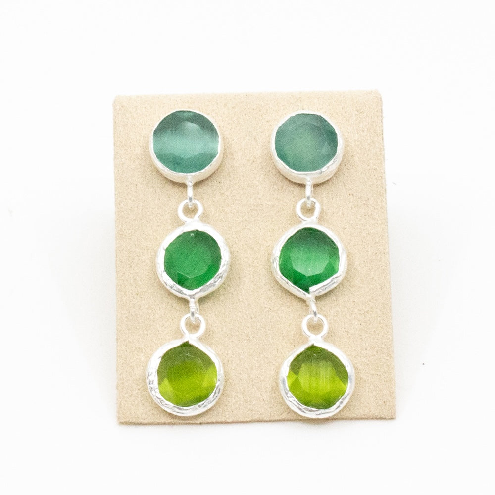 Tripple Tau Earring Silver