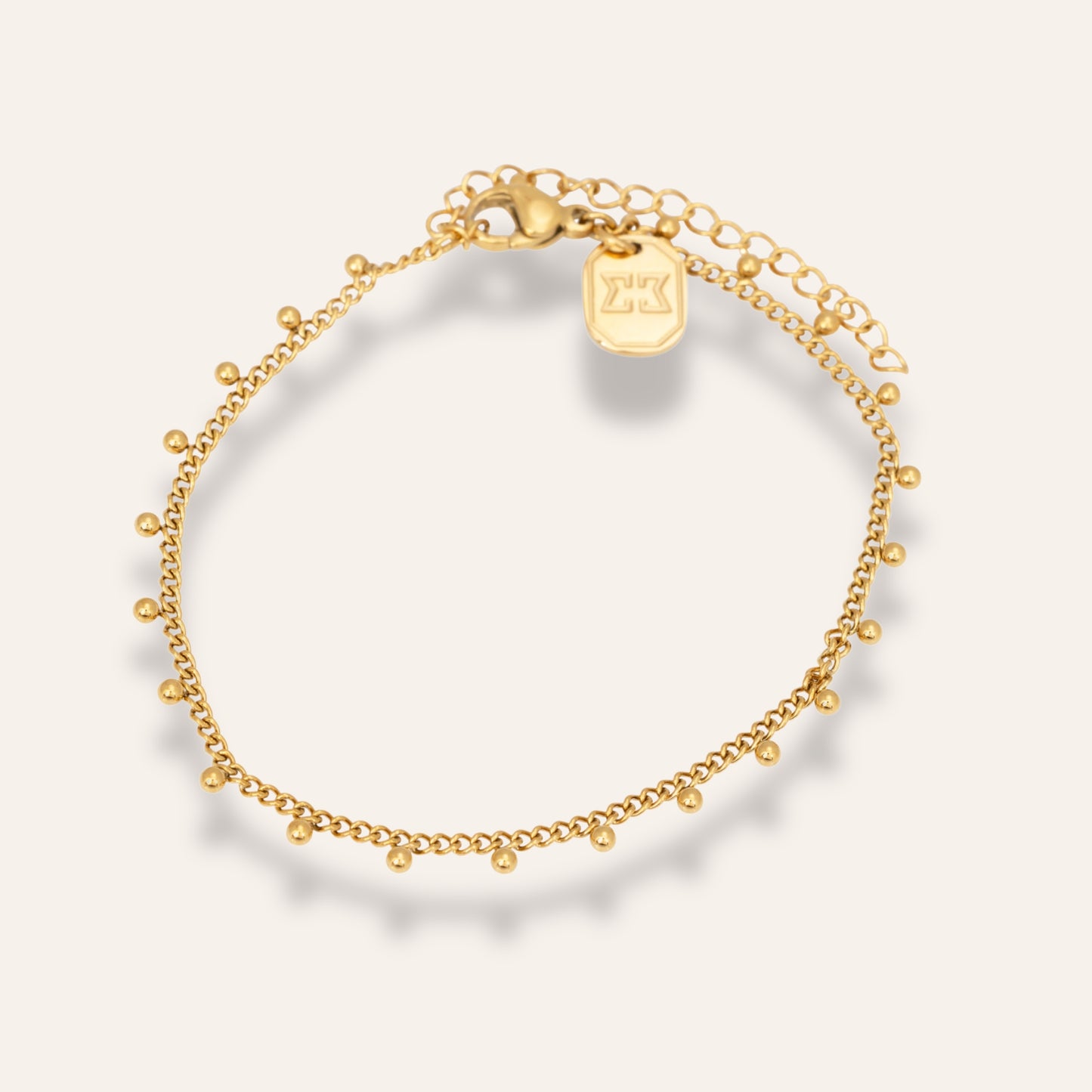 Armband steel Beaded