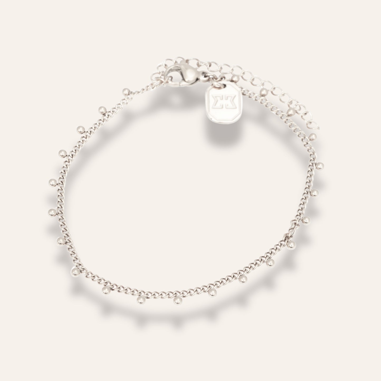 Armband steel Beaded