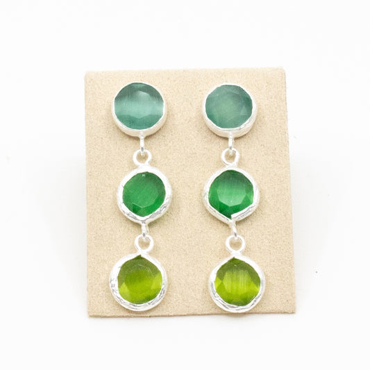 Tripple Tau Earring Silver